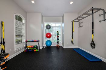 Yoga studio view